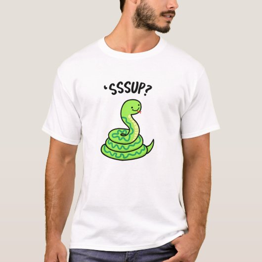 Sssup Funny Hissing Snake Pun T-Shirt (Vorderseite)