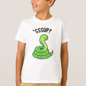 Sssup Funny Hissing Snake Pun T-Shirt (Vorderseite)