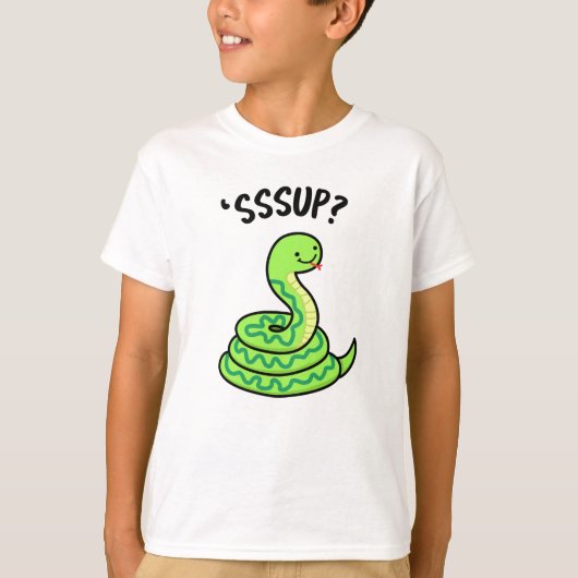 Sssup Funny Hissing Snake Pun T-Shirt (Vorderseite)
