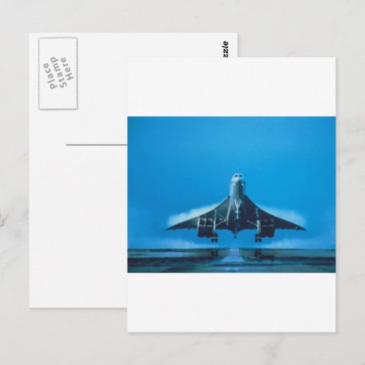 SST-CONCORDE POSTKARTE (Vorne/Hinten)