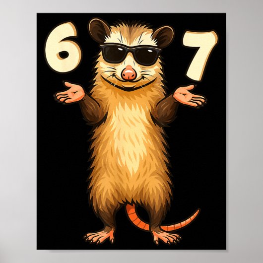Ssum 67 Hand Motion Meme Funny Kids Teens Gen Alph Poster (Vorne)