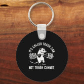 Ssum Ossum Trash Can Trash Cannot Funny Joke Ossum Schlüsselanhänger (Vorderseite)