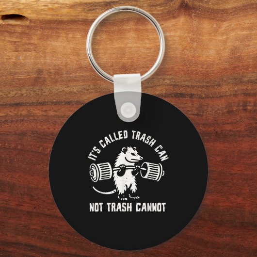 Ssum Ossum Trash Can Trash Cannot Funny Joke Ossum Schlüsselanhänger (Vorderseite)