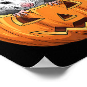 Ssum Pumpkin - Funny Halloween Poster (Ecke)