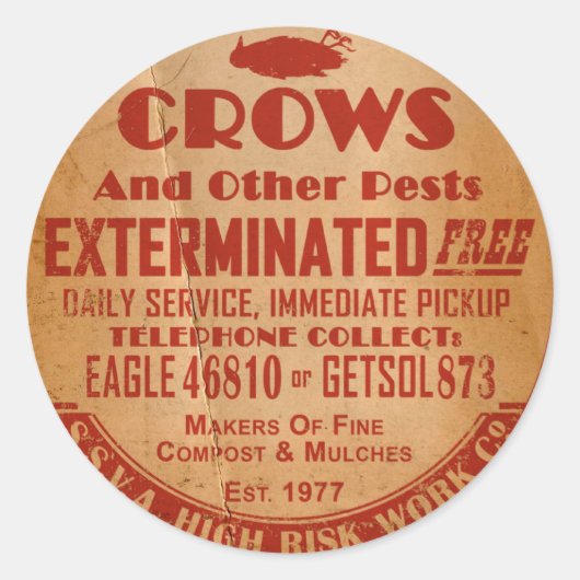 SSVA - Hochrisiko Runder Aufkleber (Vorderseite)