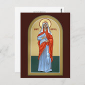 St. Abigail-Gebetskarte Postkarte (Vorne/Hinten)