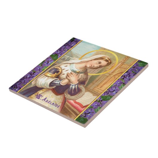 St. Adelaide, Kaiserin Heiliger Römer (LT 03) Fliese (Seite)