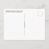 St. Adelaide, Kaiserin Heiliger Römer (LT 03) Postkarte (Rückseite)