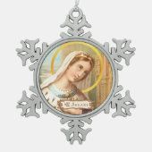 St. Adelaide, Kaiserin Heiliger Römer (LT 03) Schneeflocken Zinn-Ornament (Vorderseite)