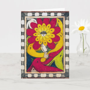 St. Adolf-Thron, Gesicht-Blume Adolf Wölfli Karte