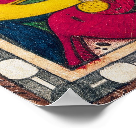 St. Adolf-Throne, Blume | Adolf Wö lfli | Poster (Ecke)