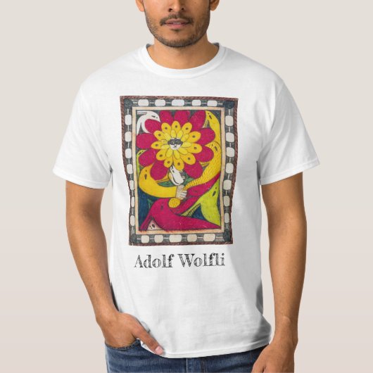 St. Adolf-Throne, Blume | Adolf Wö lfli | T-Shirt (Vorderseite)