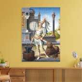 St. Adrian in Armor in einer offenen Landschaft Leinwanddruck (Insitu (Wohnzimmer))