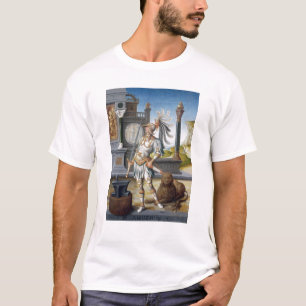 St. Adrian in der Rüstung in einer offenen T-Shirt