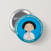 St. Agatha Lin Button (Vorne & Hinten)