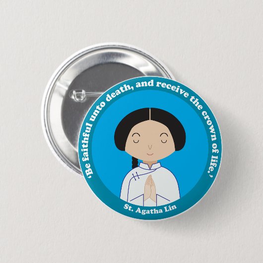 St. Agatha Lin Button (Vorne & Hinten)