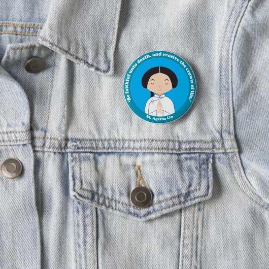 St. Agatha Lin Button (Beispiel)