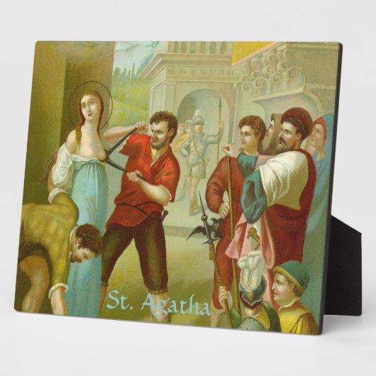St. Agatha (M 003) Horizontal Fotoplatte (Seite)