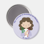 St. Agatha Magnet (Vorderseite/Rückseite)
