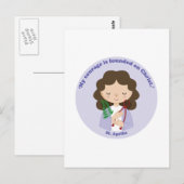 St. Agatha Postkarte (Vorne/Hinten)