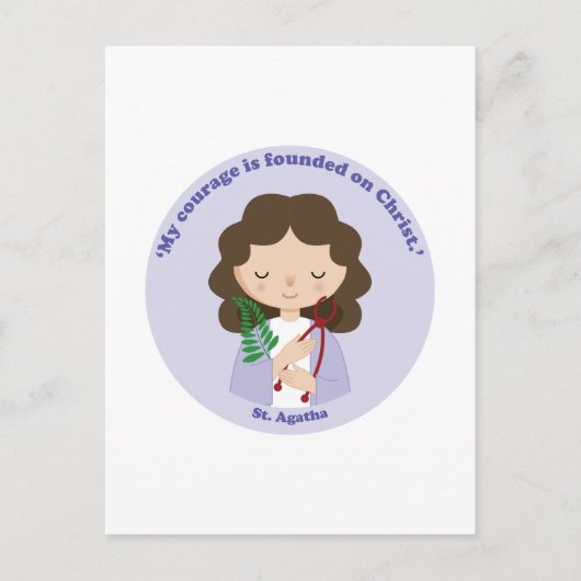St. Agatha Postkarte (Vorderseite)