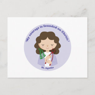 St. Agatha Postkarte