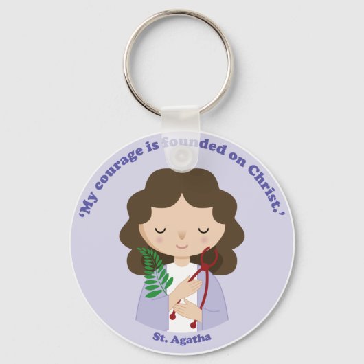 St. Agatha Schlüsselanhänger (Vorderseite)