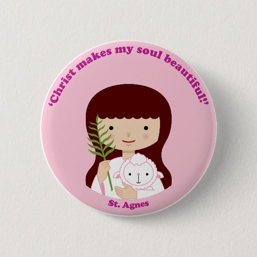 St. Agnes Button (Vorderseite)