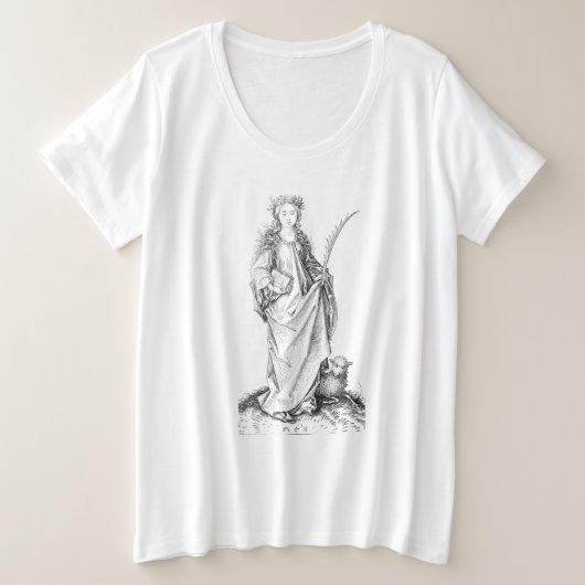 St Agnes Große Größe T-Shirt (Design vorne)