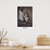 St. Agnes im Gefängnis von Jusepe de Ribera Poster (Küche)