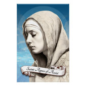 St. Agnes of Assisi Sister of St. Clare Poster (Vorderseite)