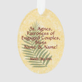St. Agnes of Rome (BC 01) Acrylic Ornament (Rückseite)