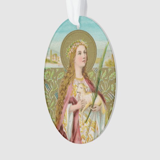 St. Agnes of Rome (BC 01) Acrylic Ornament (Vorderseite)