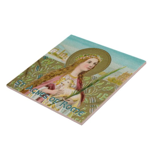 St. Agnes of Rome (BC 01) Fliese (Seite)