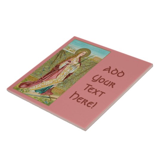 St. Agnes of Rome (BC 01) Fliese (Seite)