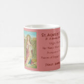 St. Agnes of Rome (BC 01) Kaffee Tasse 1 (VorderseiteRechts)