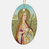 St. Agnes of Rome (BC 01) Keramik Ornament (Links)