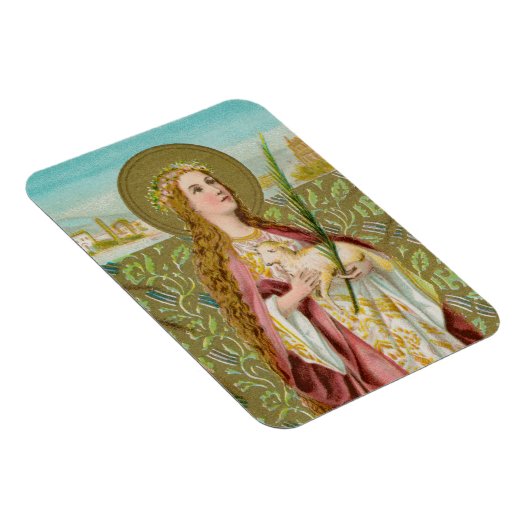 St. Agnes of Rome (BC 01) Magnet (Rechte Seite)