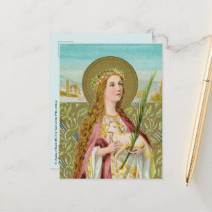 St. Agnes of Rome (BC 01) Postkarte
