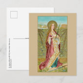 St. Agnes of Rome (BC 01) Postkarte (Vorne/Hinten)
