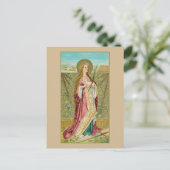 St. Agnes of Rome (BC 01) Postkarte (Stehend Vorderseite)