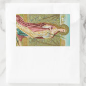 St. Agnes of Rome (BC 01) Rechteckiger Aufkleber (Tasche)