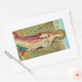 St. Agnes of Rome (BC 01) Rechteckiger Aufkleber (Umschlag)