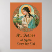St. Agnes of Rome (BK 006) 24"x36" Poster (Vorne)