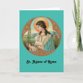 St. Agnes of Rome (BK 006) Card Karte (Vorderseite)