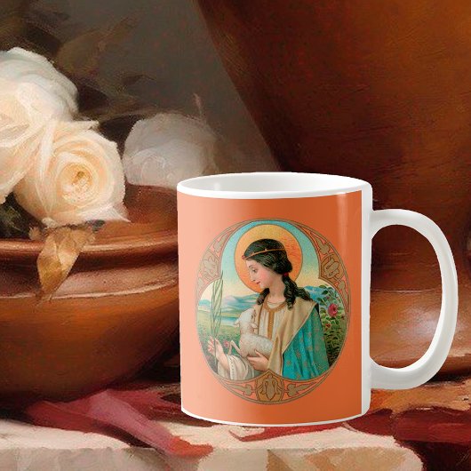 St. Agnes of Rome (BK 006) Tasse Kaffee