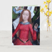 St. Agnes of Rome (Details; M 070) Karte (Gelbe Blume)