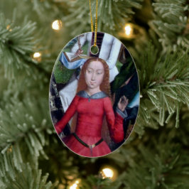 St. Agnes of Rome (Einzelheiten; M 070) Keramik Ornament