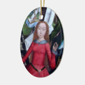 St. Agnes of Rome (Einzelheiten; M 070) Keramik Ornament (Links)