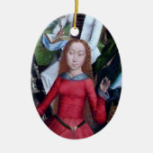 St. Agnes of Rome (Einzelheiten; M 070) Keramik Ornament (Vorne)